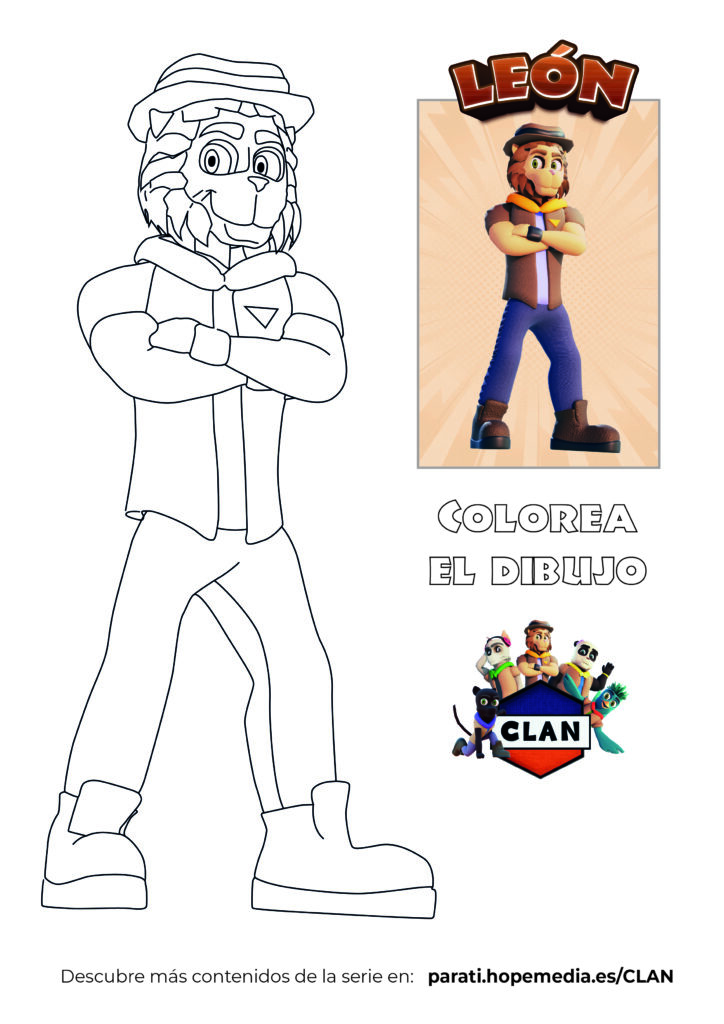 Leon_colorear